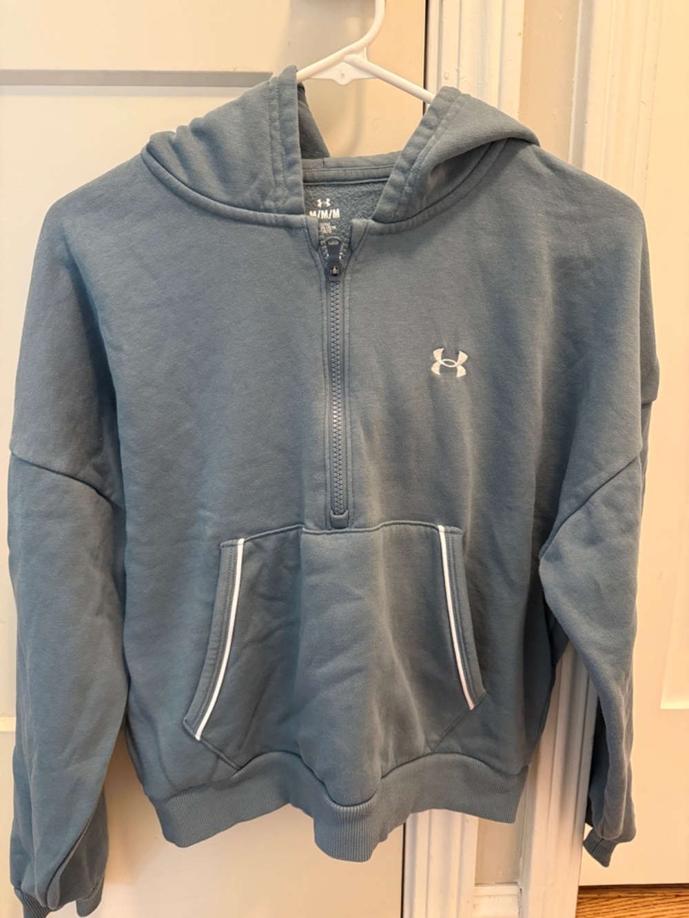 Under Armour Slate Blue Half-Zip Hooded Sweatshirt